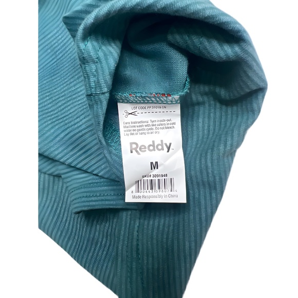(NWOT) Reddy Teal Blue Tee Striped Jersey Crewneck Dog T-Shirt – Medium - Picture 3 of 4